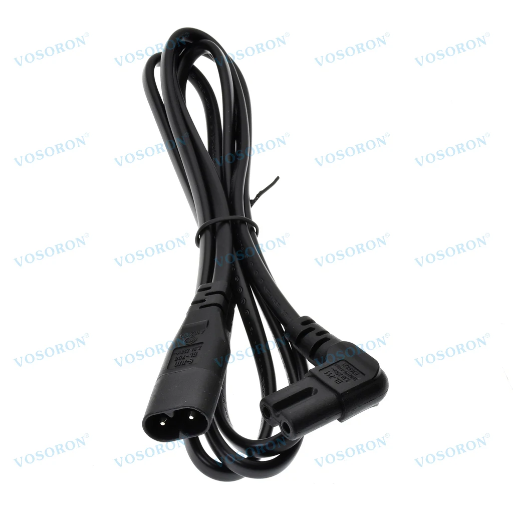 Cable de extensión de 2 clavijas C7 a C8, Cable de alimentación figura 8, Cable de carga de alimentación de CA para TV, bicicleta eléctrica, portátil - imagen 2