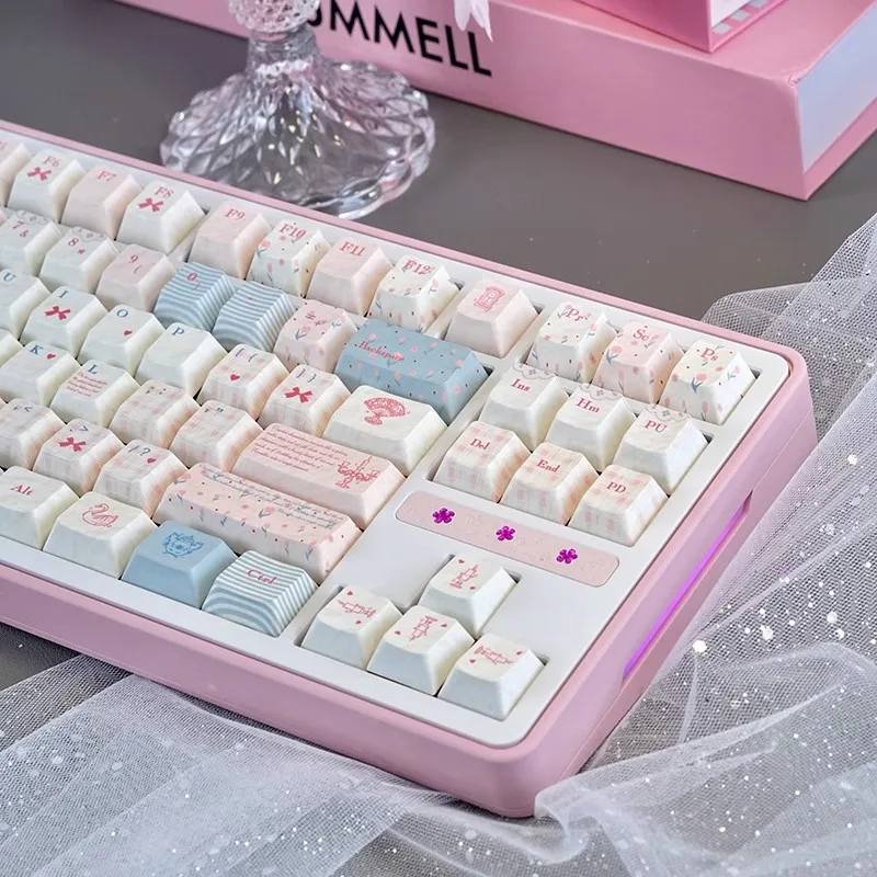 Cherry Profile Keycaps Anime Sweet Rococo Keycap Decoración para Keyboardmaoha Compatible: 61/68/75/82/84 Modelos Keycaps - imagen 5