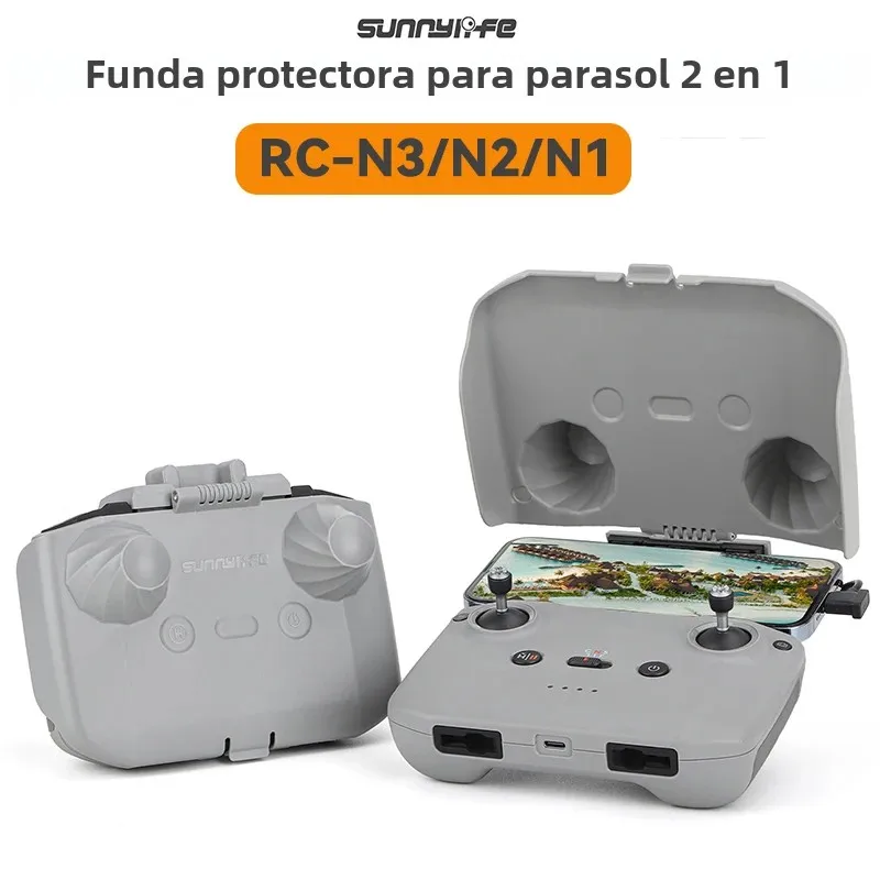 Protector de luz con Control remoto, cubierta protectora, parasol para DJI RC N1/RC N2/RC N3/RC N1C Mini 4 Pro/4K/Air 3S/NEO - imagen 2
