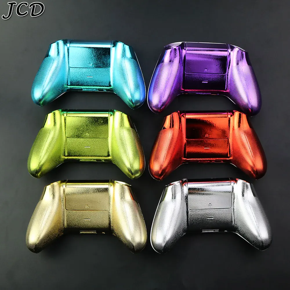 JCD-carcasa cromada para mando de Xbox Series X S, carcasa protectora, placa frontal, reemplazo - imagen 2