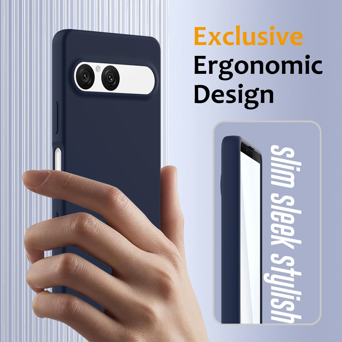 Funda magnética de silicona líquida para Sony Xperia 10 VII, funda suave anticaída con cordón y sensación de piel para Sony Xperia 10 VII - imagen 4