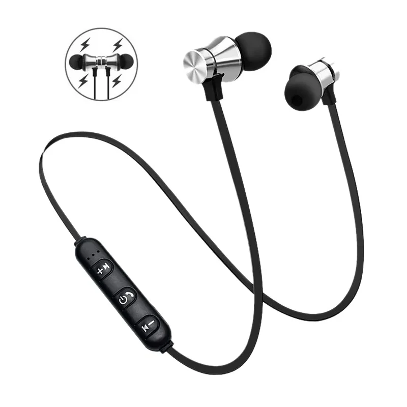 Auriculares inalámbricos magnéticos con Bluetooth 4,2, audífonos deportivos para correr, para juegos, con micrófono y banda para el cuello - imagen 2