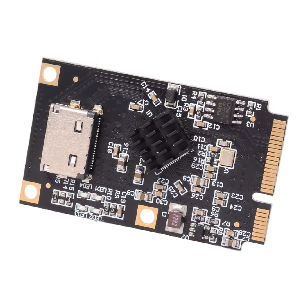 Mini PCIe PCI Express a 4 puertos SATA Oculink SFF-8612 convertidor de expansión de tarjeta elevadora extensión de disco de 6Gbps SFF 8611 a 4 * SATA SSD - imagen 4