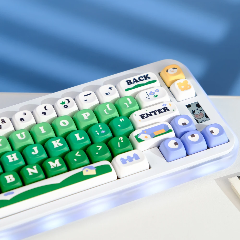 Juego de teclas de 126 teclas, teclas de perfil XOA MOA, teclas de tinte Sub PBT para teclado MX 60% 65% 75% 96% 98% 100% - imagen 3