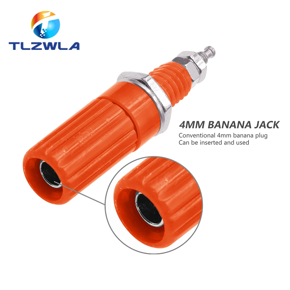 Enchufe Banana de 5 piezas y 4mm, tuerca de poste de encuadernación, conector eléctrico, Terminal DIY - imagen 4