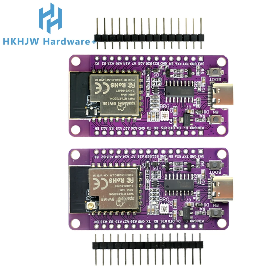 RTL8720DN de doble banda WiFi Bluetooth BLE módulo NICEMCU BW16 Placa de desarrollo compatible con Arduino