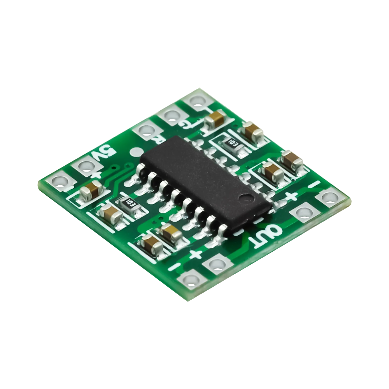 5 uds módulo PAM8403 Super mini placa amplificadora digital 2*3W Clase D placa amplificadora digital eficiente 2,5 a 5V alimentación USB - imagen 3