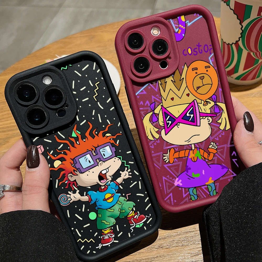 Funda de teléfono con dibujos de r-rugrat Chuckies para Samsung Galaxy A06 A26 A16 A06 A35 A55 A25 A05s A15 A54 A34 A36 A24 A14 A05 4G 5G