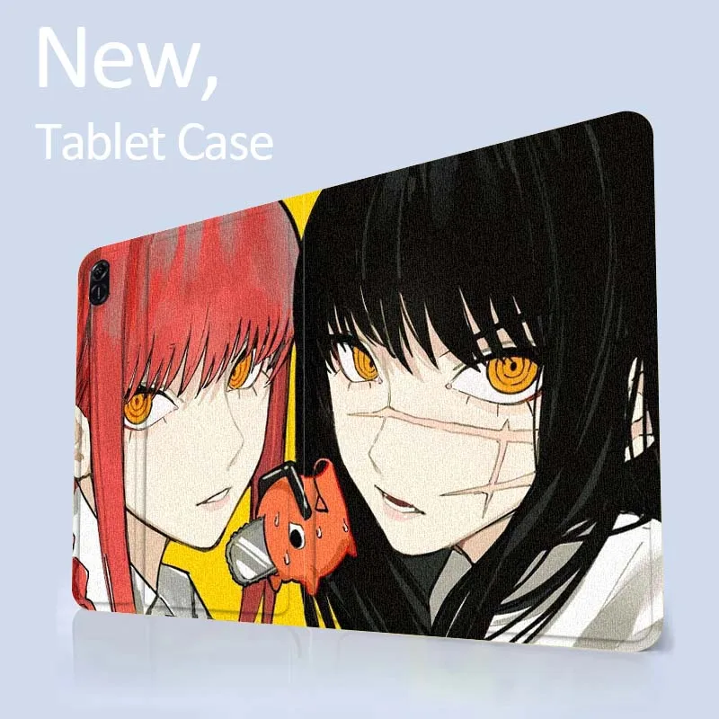 Motosierra hombre Anime Makima para Honor Tab Pad MagicPad Tablet 6 7 8 9 10 13 V7 V8 X8a X9a X9 X8 GT GT2 Pro funda para tableta - imagen 5