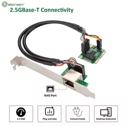 Tarjeta de Red Ethernet 2,5 Gbps Mini PCIe con Puerto RJ45