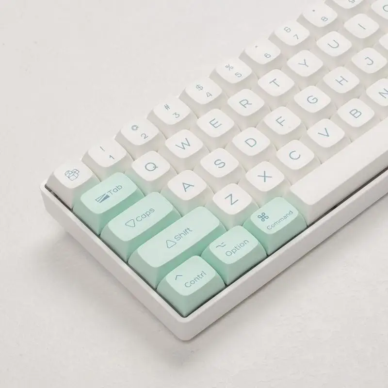 R53C 135 Keys KeyCap PBT XDA Crystal Mint Mint Dye-SUB Mecánico KeyCaps para 61 63 64 68 75 84 98 104 108 para - imagen 4