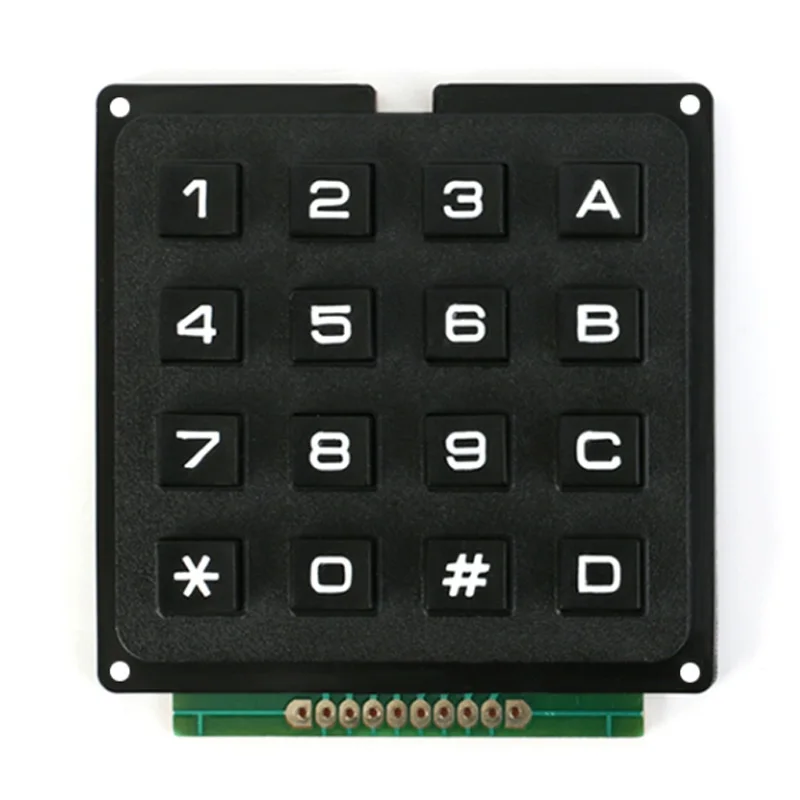 Módulo de teclado Industrial con microcontrolador, matriz de botones, 4x3, 4x4, 16 teclas, escaneo de fila y columna - imagen 3
