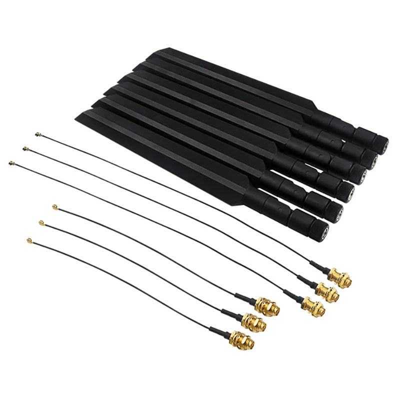 Antenas de 6 uds para antena externa BPI-R4-NIC-BE14 para módulo Banana Pi R4 Wifi 7 - imagen 5