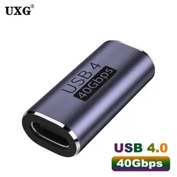 Acoplador USB4 USB-C Hembra-Hembra 40Gbps