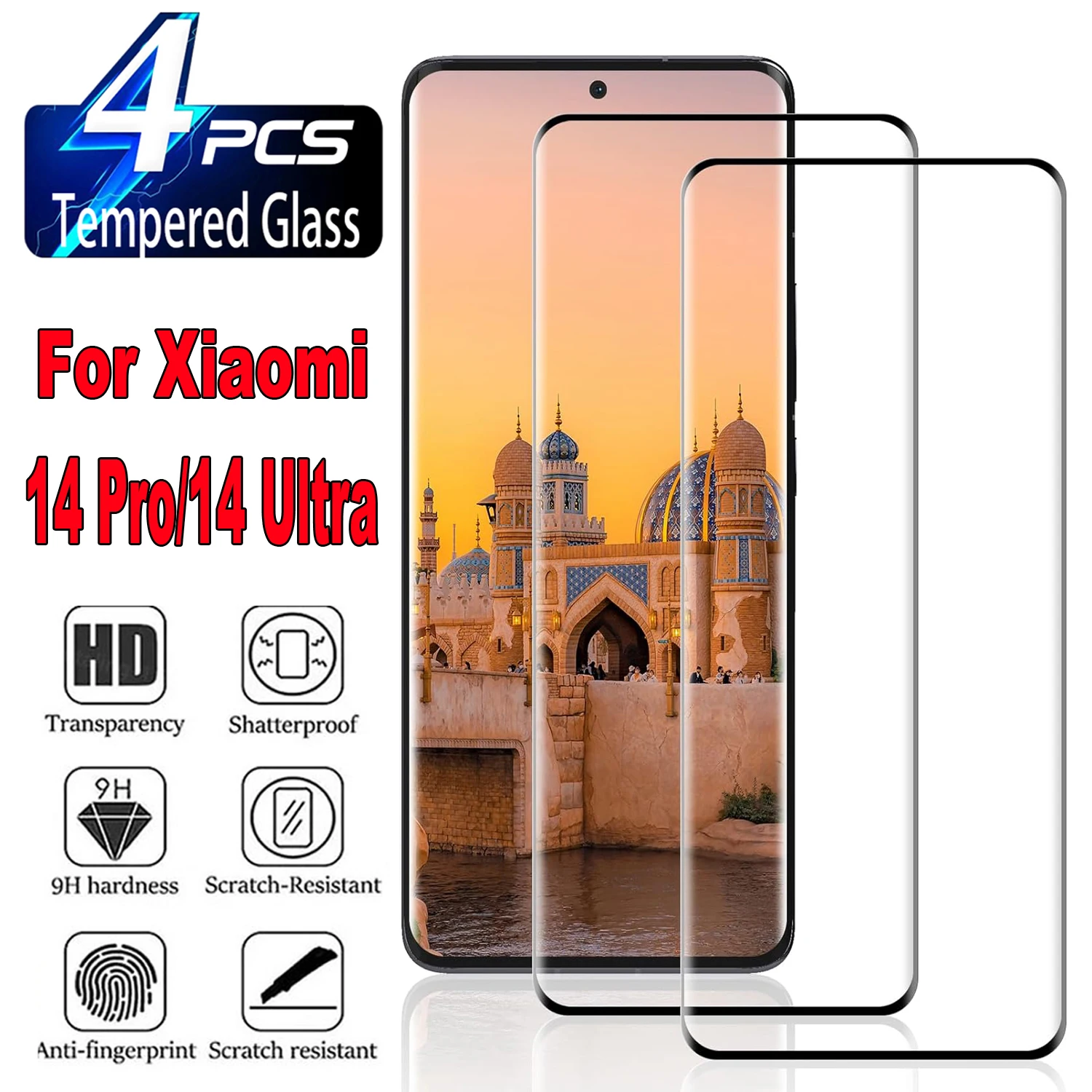 Para Xiaomi 14 Pro/14 Ultra Película protectora de pantalla curvada 3D - imagen 2