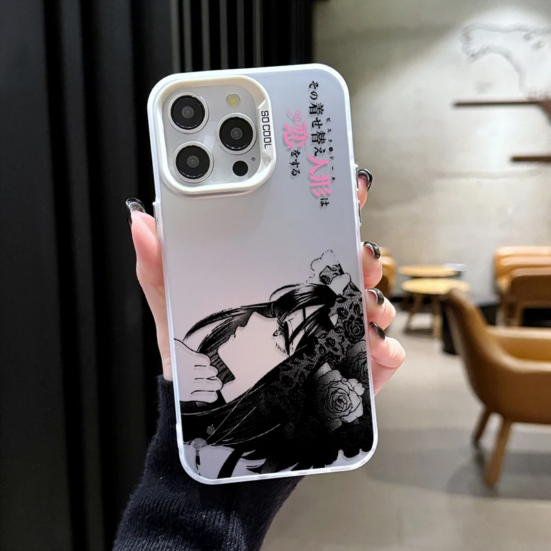 Funda de teléfono con revestimiento de Kitagawa Marin de Anime para iPhone 14 15 16E 11 12 16 13 Pro Max XS X XR Plus 8 7 SE 2020, funda a prueba de golpes - imagen 3