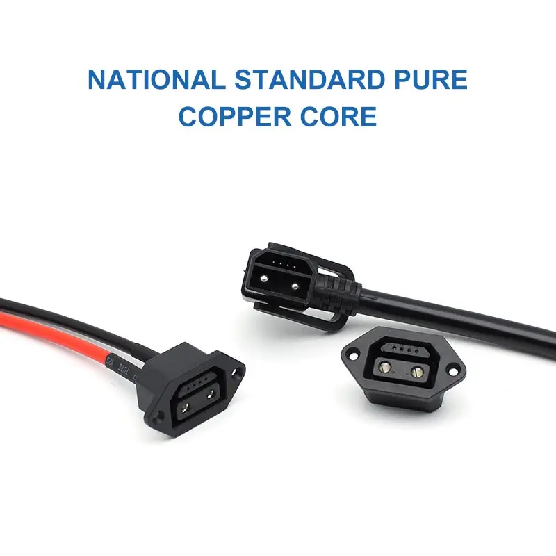 Cable de puerto de carga para bicicleta eléctrica, enchufe para patinete, conector de batería para bicicleta eléctrica, 30A, 6 pines, Cable adaptador de corriente para baterías, 2 + 4 - imagen 3