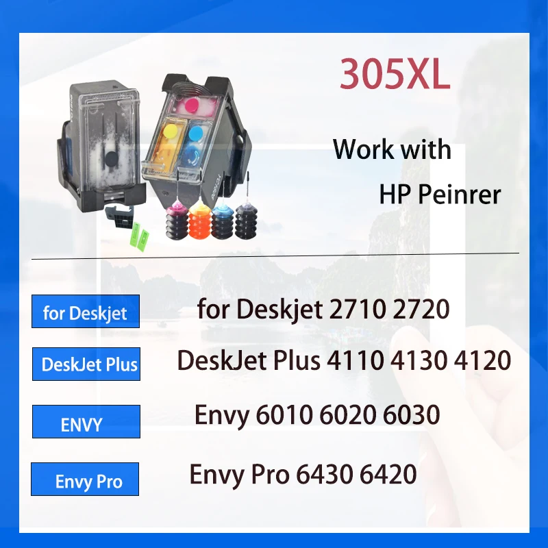 Einkshop-cartucho de tinta 305XL, recambio de tinta Compatible con HP 305 XL, Hp305, HP Deskjet Series 2700, Envy Series 4200, 6020, 6030, 6400 - imagen 4