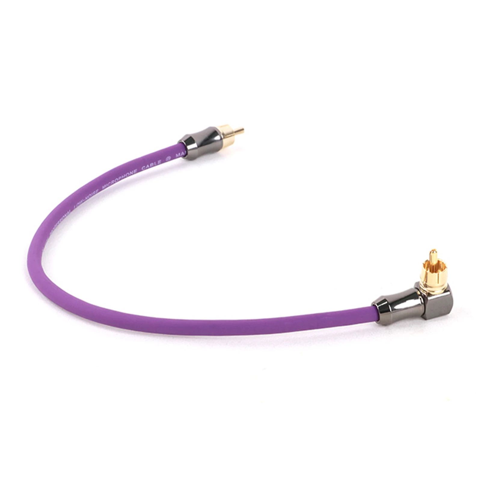 1 unidad de Cable RCA de 90 grados a RCA recto, Cable de Audio RCA, Cable auxiliar estéreo para TV, CD, DVD, VCD, Radio, consola amplificadora de sonido - imagen 5