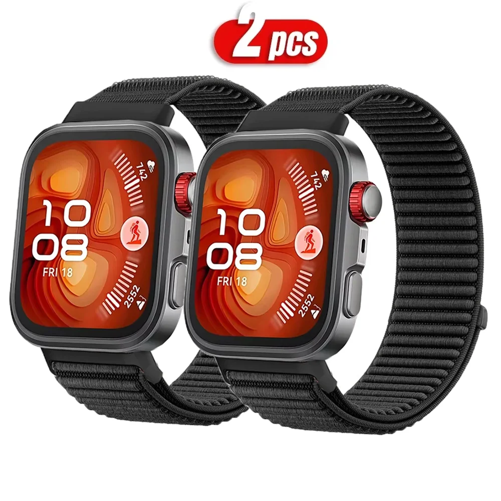 2 uds bucle de nailon oficial para Huawei Watch Fit 4 pro correa de repuesto pulsera de campo deportivo Huawei Fit 3-Fit 4 accesorios de banda - imagen 4