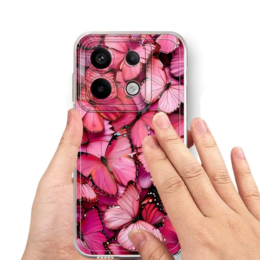 Hermosa mariposa funda de teléfono suave para Xiaomi Redmi 14C 9A 9C 12C 10C A1 A2 + A3x 13C A5 - imagen 2