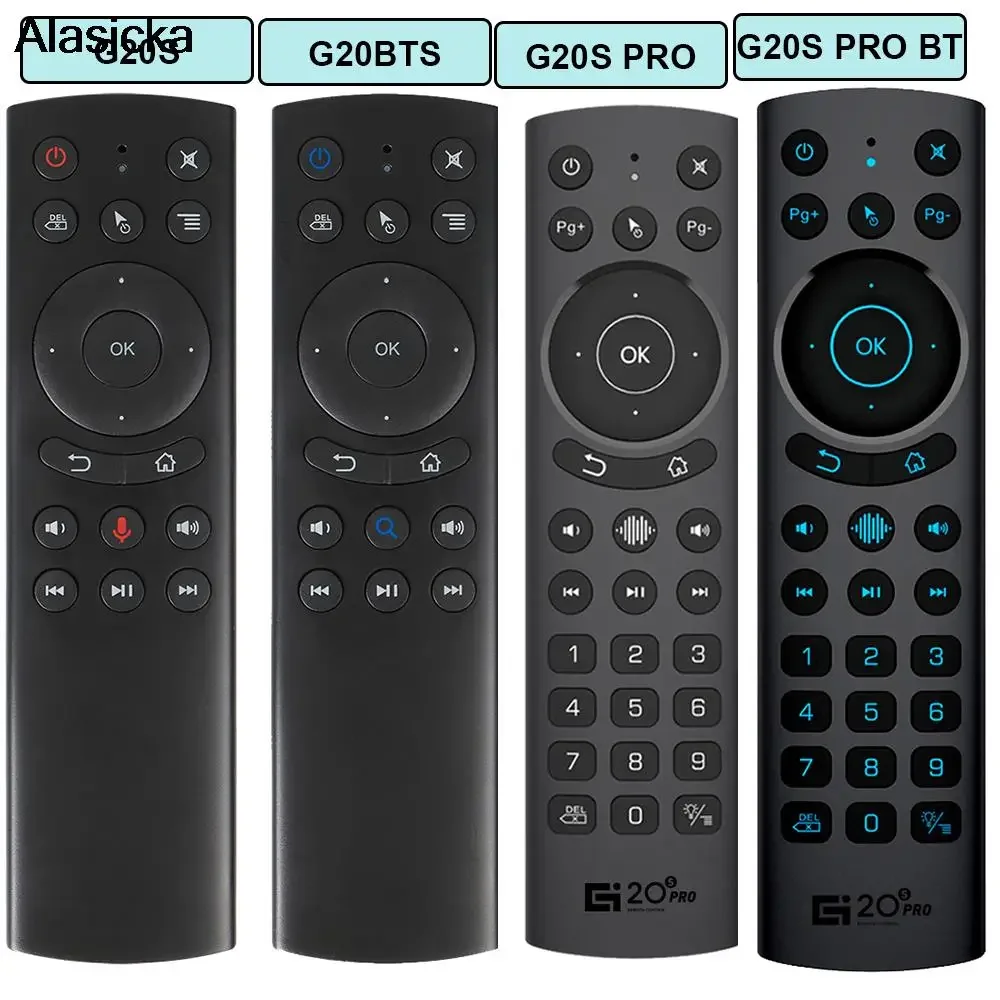 G20S PRO Control remoto por voz inteligente 2,4G inalámbrico retroiluminado BT5.0 Air Mouse giroscopio IR aprendizaje para Android TV Box G20 BTS Plus - imagen 2
