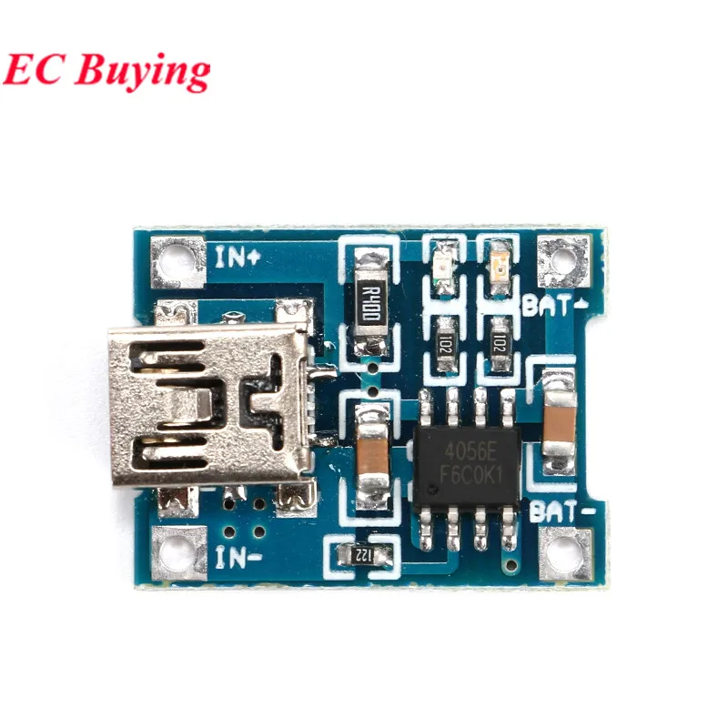 Placa de cargador de batería de litio TP4056, módulo de carga Mini USB 18650, 5V, 1A, 1000mA, interfaz de placa 1A, Li-ion, 10 piezas/1 ud. - imagen 4