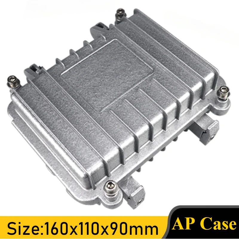 Caja de puente inalámbrica AP para estaciones básicas de comunicación de amplificador de red exterior, carcasa de aluminio fundido, caja impermeable IP66 de Metal