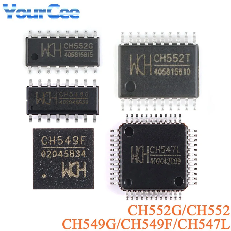 5 uds CH552T TSSOP-20 CH552G SOP-16 CH549G CH549F CH547L LQFP-48 microcontrolador USB Chip IC CH547F CH548G CH554E CH558T CH559L - imagen 2