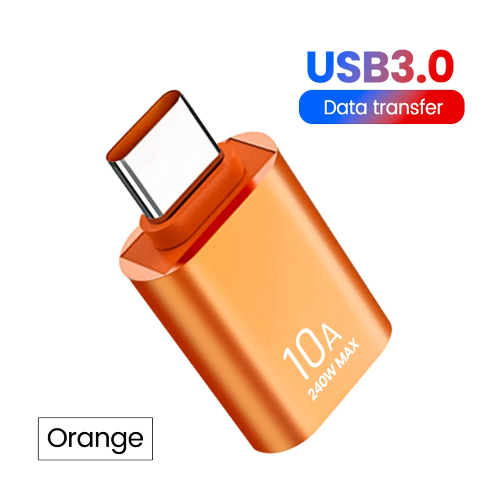 type-c to USB Orange