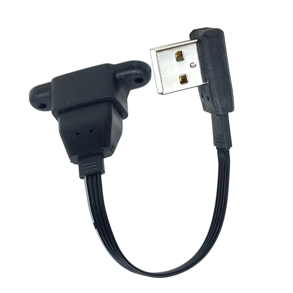 Cable de extensión de impresora USB 2,0 A hembra, montaje en Panel a USB A macho, ángulo recto arriba y abajo, con Cable de extensión de montaje en oreja - imagen 5