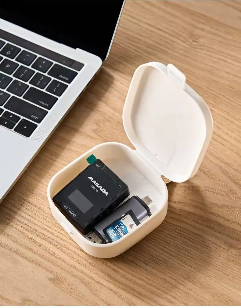 Estuche de almacenamiento portátil para cables y cargadores de datos: mini caja organizadora multifunción para auriculares Bluetooth y artículos pequeños - imagen 3