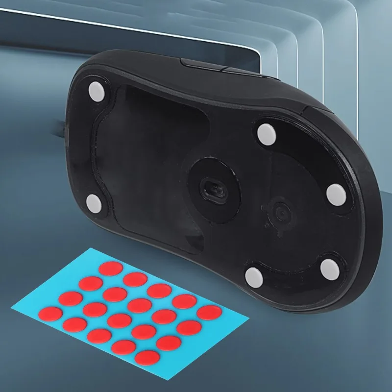 Patines de ratón para juegos, pegatina Universal para pies, PTFE, 6/7mm, espesor de deslizamiento suave, almohadillas de puntos pequeños, accesorio de actualización de ratón de repuesto - imagen 4