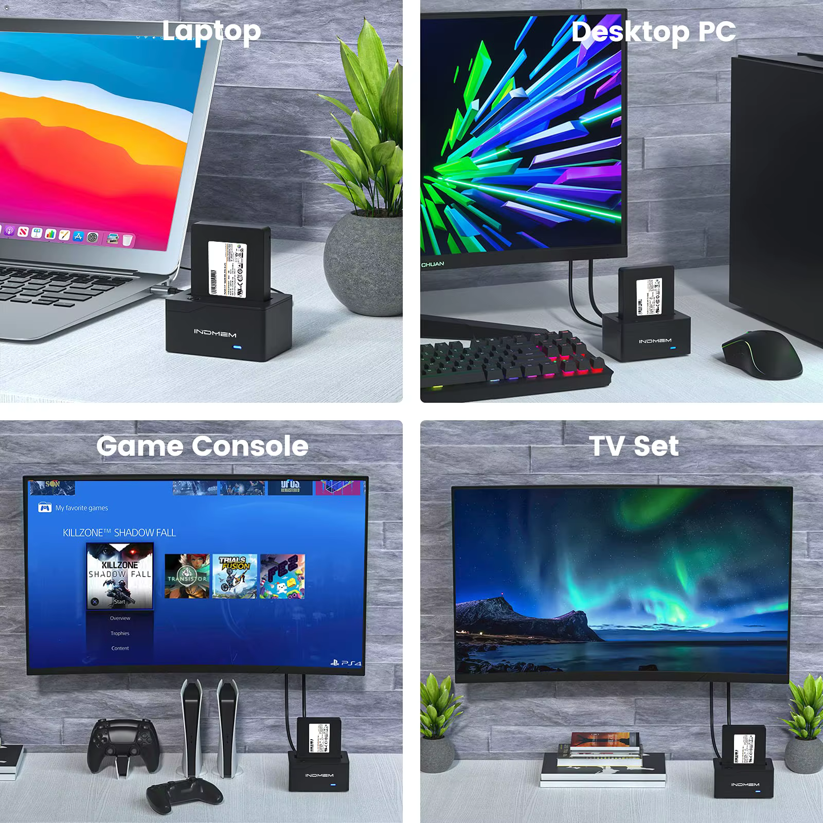 INDMEM Adaptador U.2 SSD USB-C 10Gbps Windows macOS Linux - imagen 5