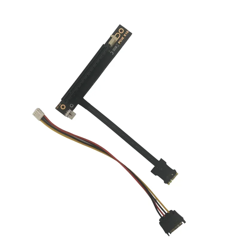 PCIe 3,0 M.2 WiFi A/E Key NGFF a X16 tarjeta gráfica Cable de extensión de minería múltiples tarjetas PCI-E Riser GPU Cable adaptador de tarjetas de vídeo - imagen 3