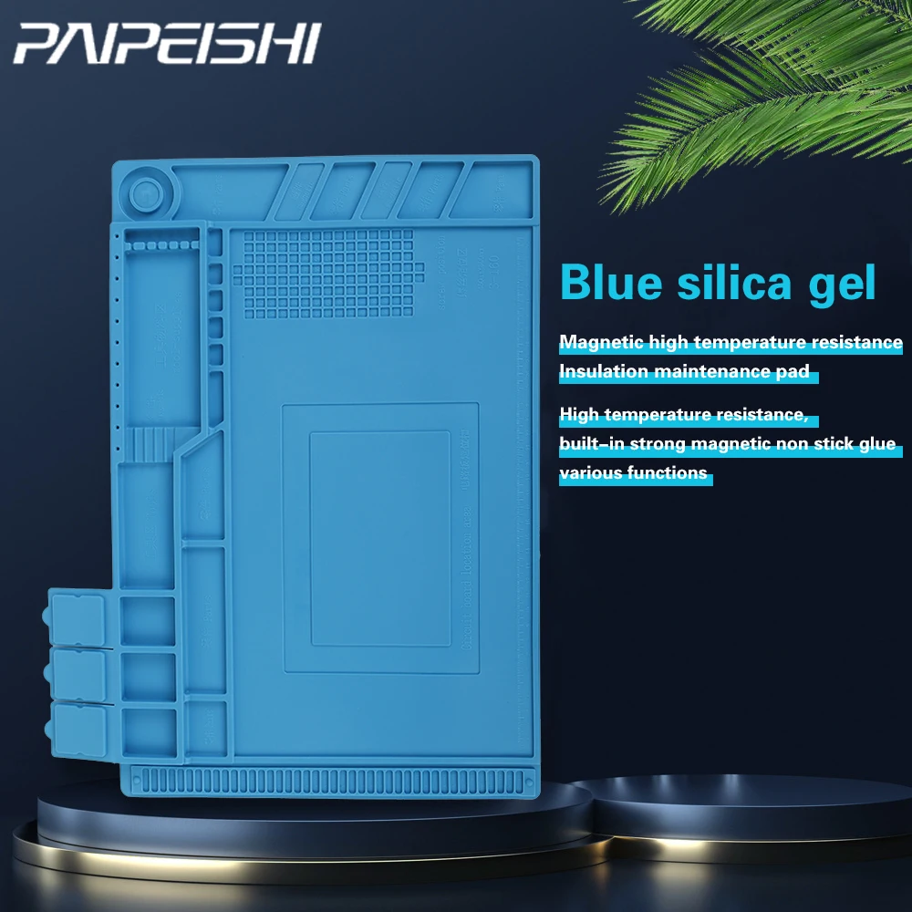 Estera de soldadura antiestática ESD para Estación de retrabajo Bga, almohadilla de aislamiento térmico de reparación de Ipad grande, estera de silicona pequeña, soldadura gruesa - imagen 5