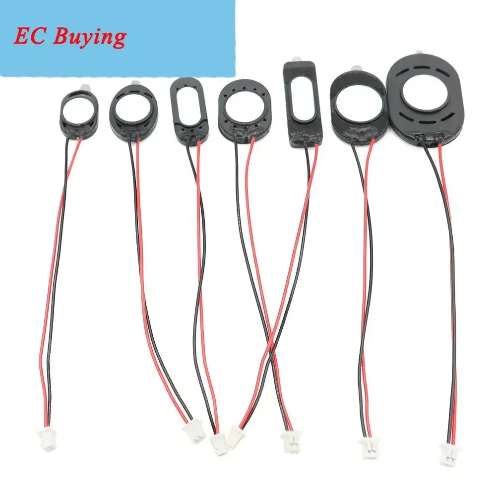 5 uds altavoz para portátil bocina de ordenador 1 vatios 8R tamaño 1318 1510 2014 2415 2030 2209 2809 altavoz 8 Ohms 1W con Terminal 2,0 MM - imagen 2