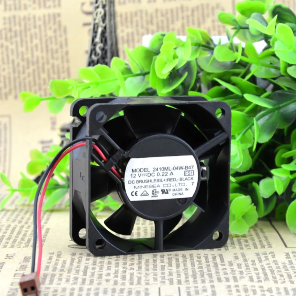 Ventilador con caja de 60 mm y 6 cm para servidores de refrigeración NMB 2410ML-04W-B47 12 V 0.22 A 6025 PWM, electrónica y equipos industriales - imagen 3