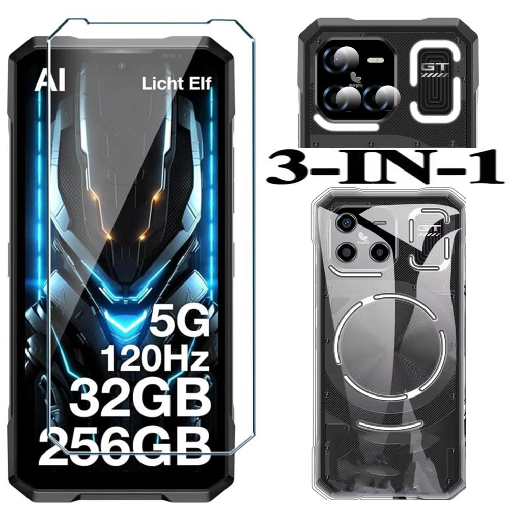 Funda protectora de vidrio para DOOGEE Blade GT Ultra 5G, Protector de pantalla de vidrio templado para DOOGEE Blade GT, película para teléfono - imagen 2