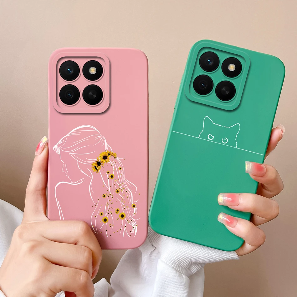 Para Honor X8C funda belleza mariposa suave silicona líquida cámara protección teléfono cubierta para Honor X8 C HonorX8C Fundas anticaída - imagen 3
