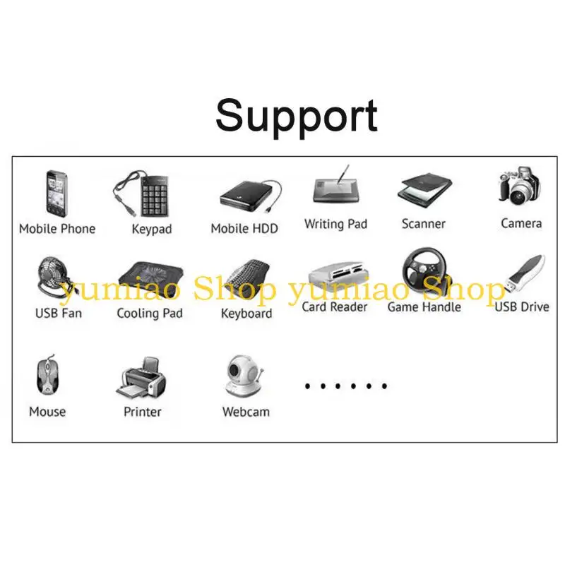 Hub USB 587B, divisor concentrador USB3.0 4 puertos 5Gbps con adaptador corriente 36W y cable datos USB3.0 a y - imagen 4