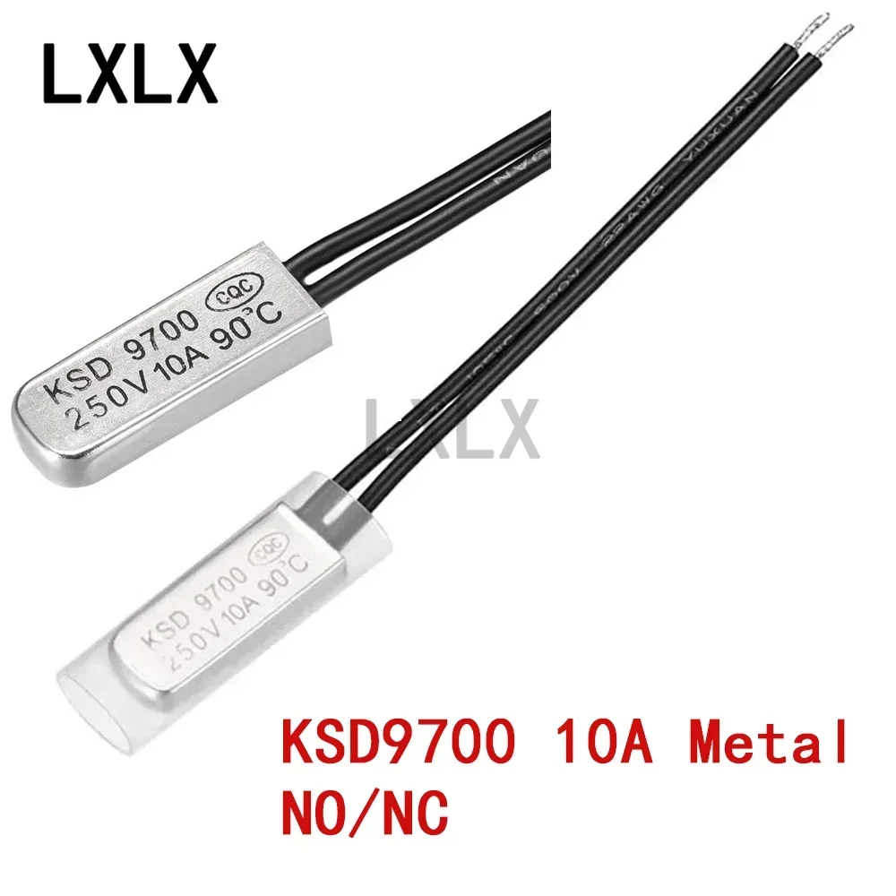 Interruptor de Control de temperatura de termistor de Metal KSD970010A, 1 piezas, para rango de voltaje de 12V/24V CC y Control de temperatura de alta precisión
