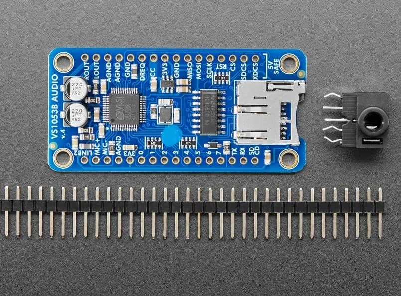 1381 VS1053 Codec + Breakout MicroSD - MP3/WAV/MIDI/OGG Play + Record - v4