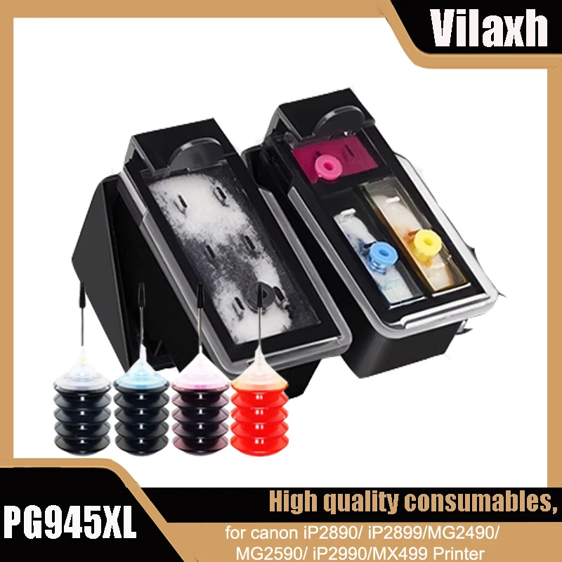 Cartucho de tinta PG945 CL946 remanufacturado, Compatible con impresora Canon Pixma, TS3390, MG2590, MG2990, MG3090, IP2890, MX499