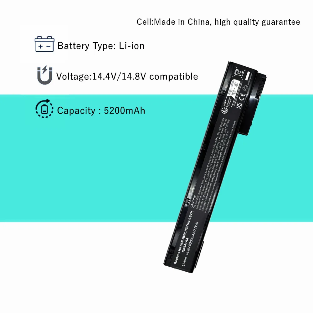 VH08XL batería del ordenador portátil para HP EliteBook 8560w 8570w 8760w 8770w VH08 HSTNN-IB2P HSTNN-LB2P HSTNN-F10C HSTNN-I93C - imagen 3