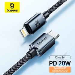 Cable Baseus USB-C PD 20W Compatible con iPhone 14 13 12 Pro – Carga Rápida