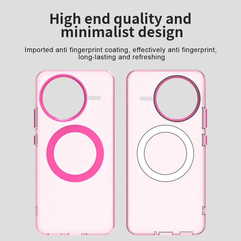 Para Xiaomi Redmi K80, K80 Pro funda magnética ELVEV ultrafina dura PC TPU cubierta de teléfono de succión translúcida - imagen 5