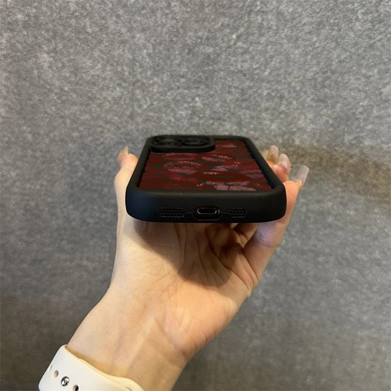 Funda para Redmi Note 12 fundas Redmi 13C funda Sexy chica labios rojos para Xiaomi Redmi Note 14 13 12 Pro Plus 5G 12S 11S 10S - imagen 5