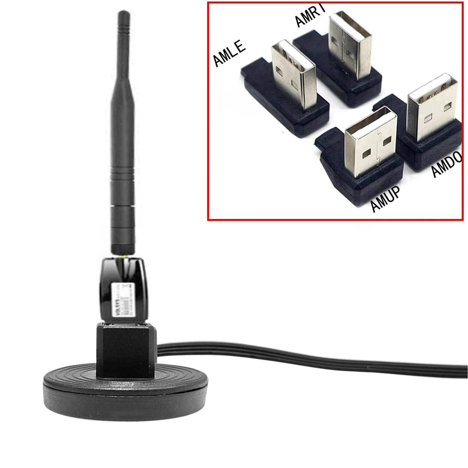 Cable de extensión de base USB de escritorio vertical plano macho a hembra ordenador unidad USB externa disco duro codo cable de conexión de datos - imagen 3