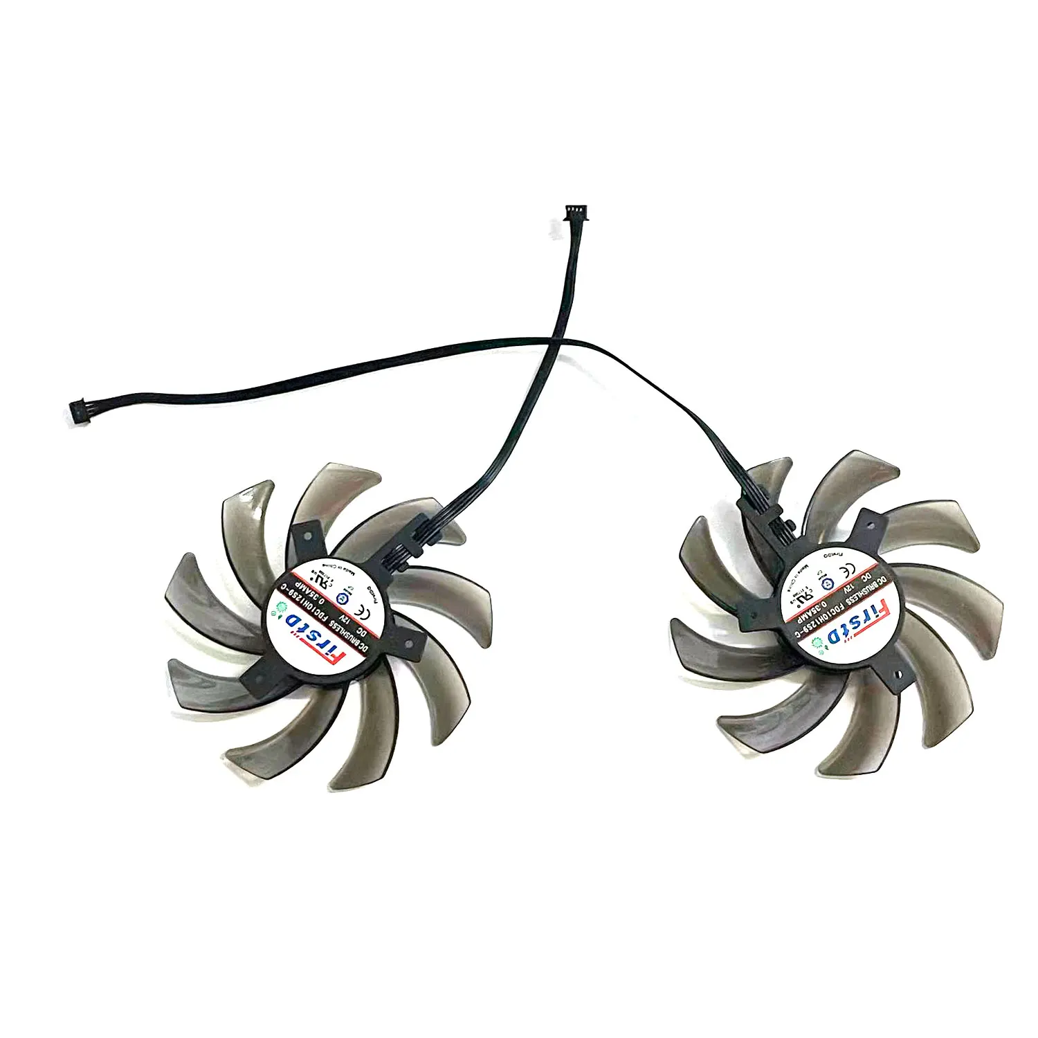 Adecuado para Palit Gaming Pro RTX 2080 ventilador de refrigeración de tarjeta gráfica Dual GA91S2U FDC10U12S9-C ventilador de repuesto GPU de 4 pines - imagen 4